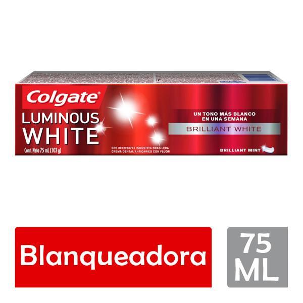 Colgate Crema Dental Luminous White 75G