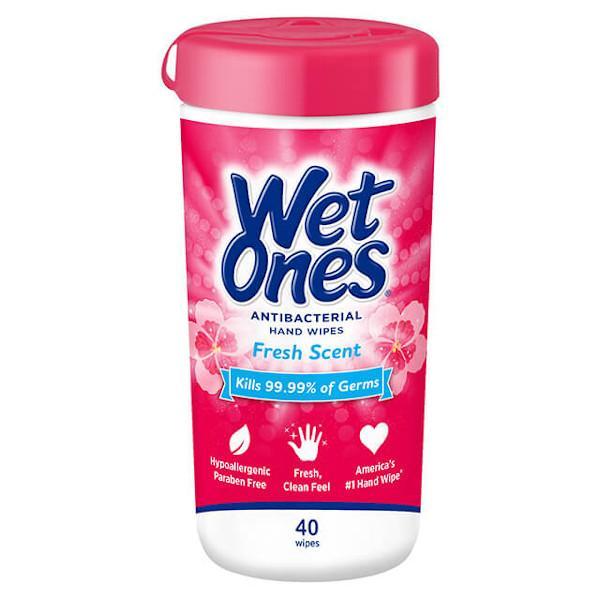Wet Ones Antibacterial Fresh Scent 40Ct