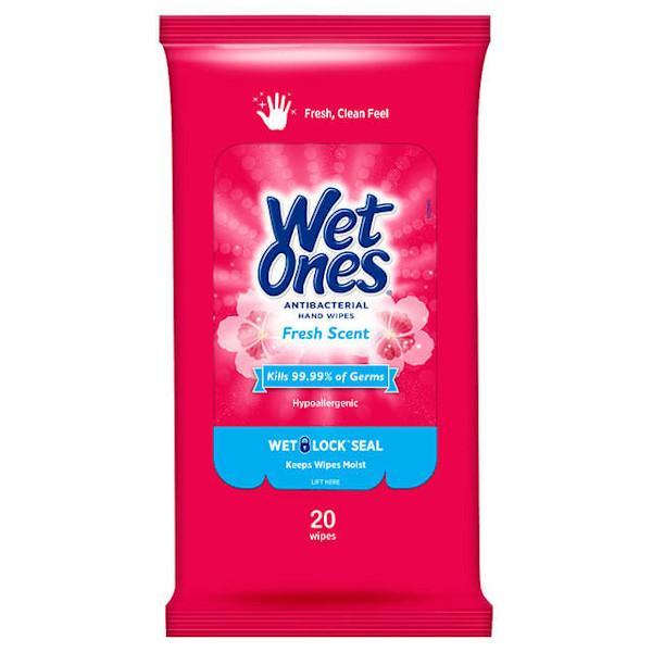 Wet Ones Antibacterial Fresh Scent 20 Ct