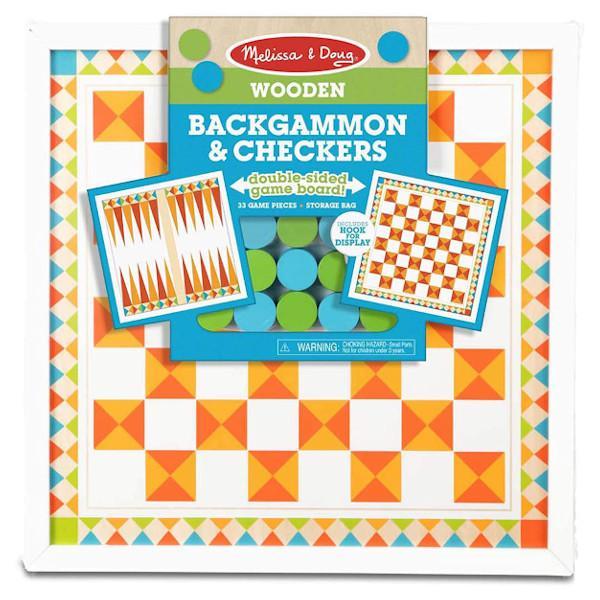 Melissa & Doug Backgammon Y Damas De Madera