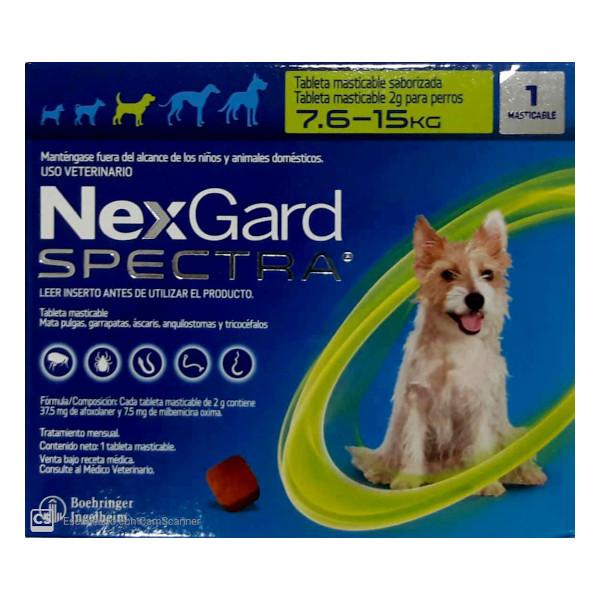 Card Nexgard Spectra 7.6-15Kg