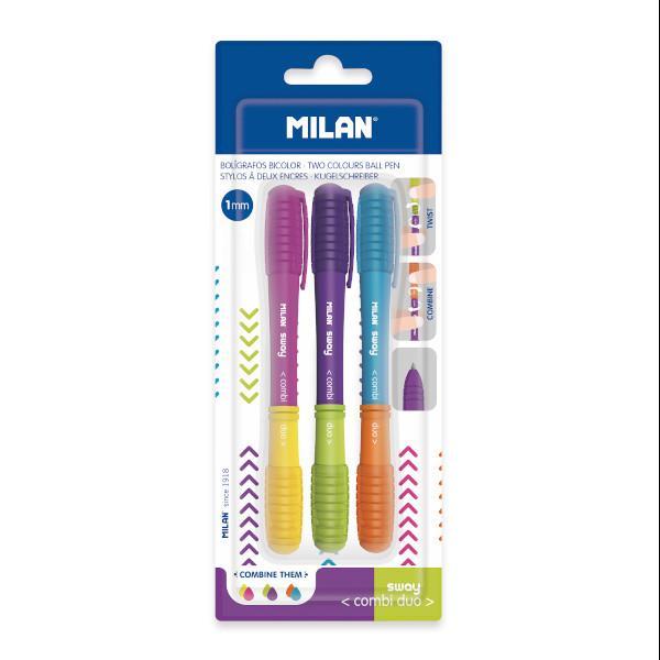 Milan Blister 3 Boligrafo Sway Combi Duo