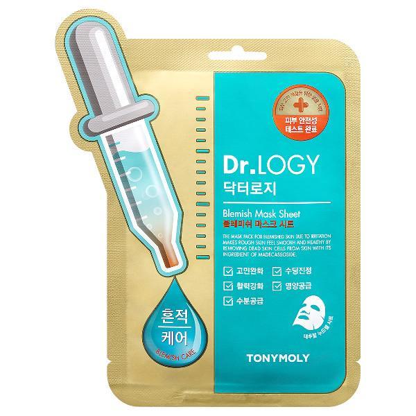 TONYMOLY DR-LOGY BLEMISH MASK SHEET- Tratamiento Instantaneo para el rostro