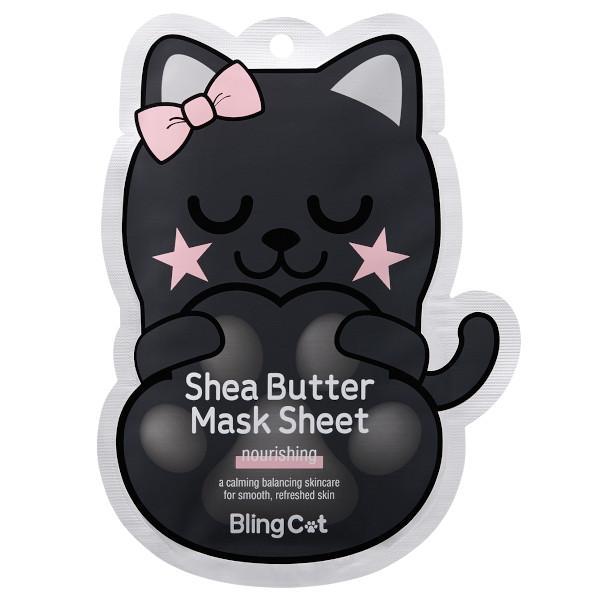 TONYMOLY BLING CAT SHEABUTTER MASK SHEET _ NOURISHING- Mascarilla Revitalizante