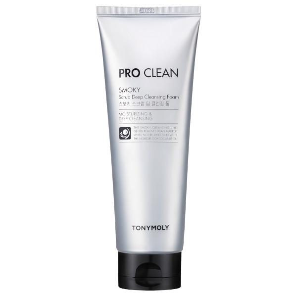 TONYMOLY PRO CLEAN SMOKY SCRUB DEEP CLEANSING FOAM2- Jabon limpiador en foam