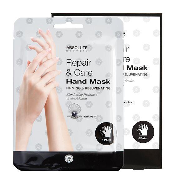 Absolute N.Y Hand Mask Black Pearl 12 Pcs