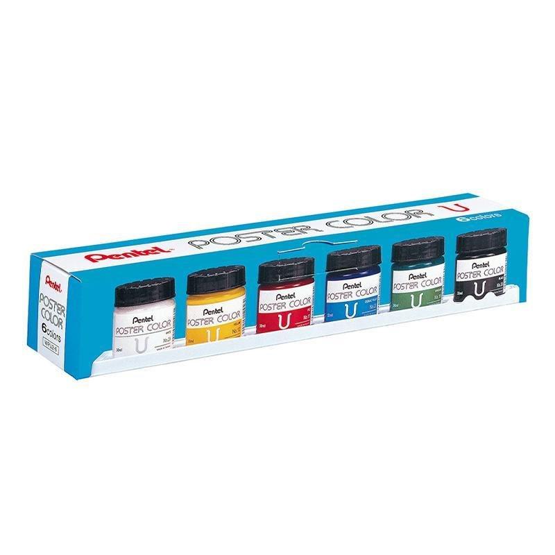 Pentel Tempera De 6 Colores Uso Profesional - Farmacias Arrocha