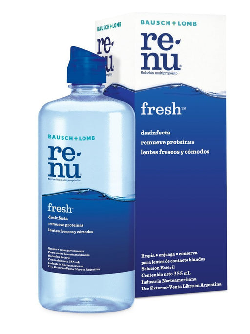 Baush & Lomb Renu Fresh De Solución Multipropósito 355ml - Farmacias Arrocha