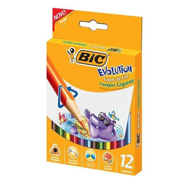 Bic Colores Bic Evolution Triang Giga Cj 12 - Farmacias Arrocha