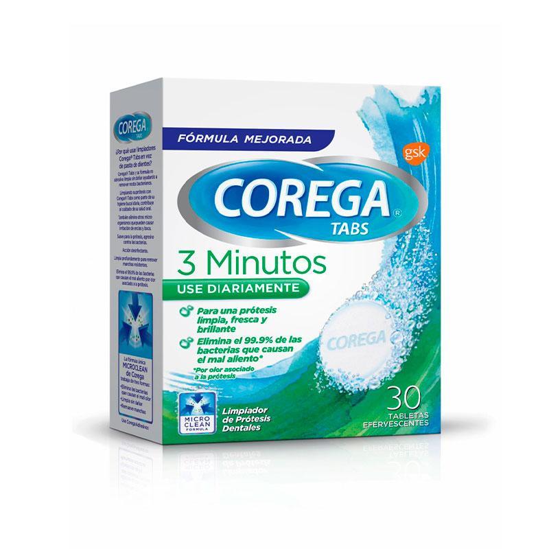 Corega 3 Munutos X 30 Tabletas - Farmacias Arrocha