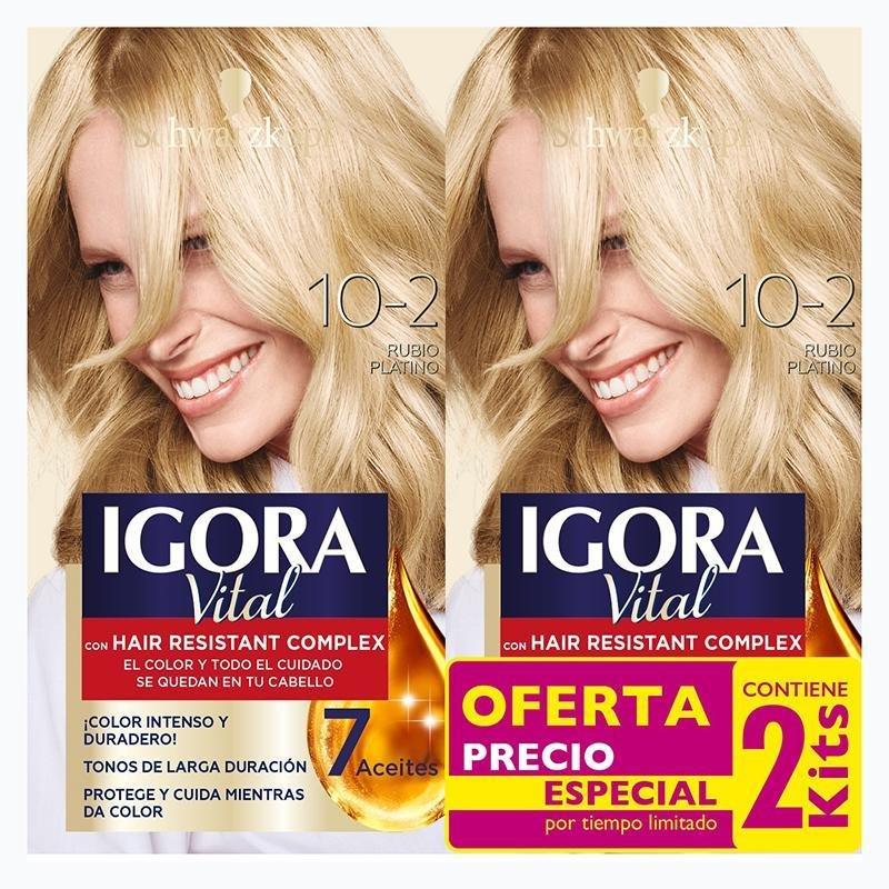 Igora Vital 10-2 Rubio Platino (2Kit) - Farmacias Arrocha