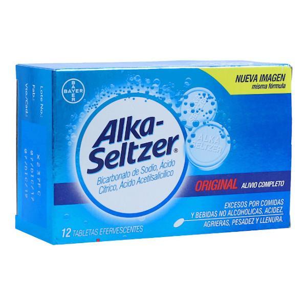 Alka Seltzer Efervescente 12 Tabletas - Farmacias Arrocha