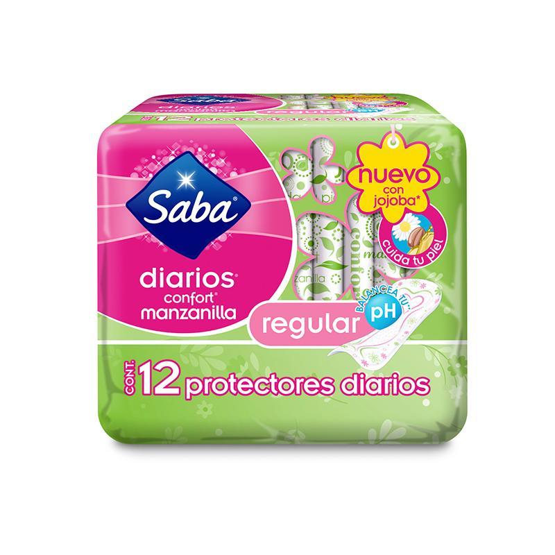 Saba Protectores Diarios Confort Manzanilla 12'S - Farmacias Arrocha