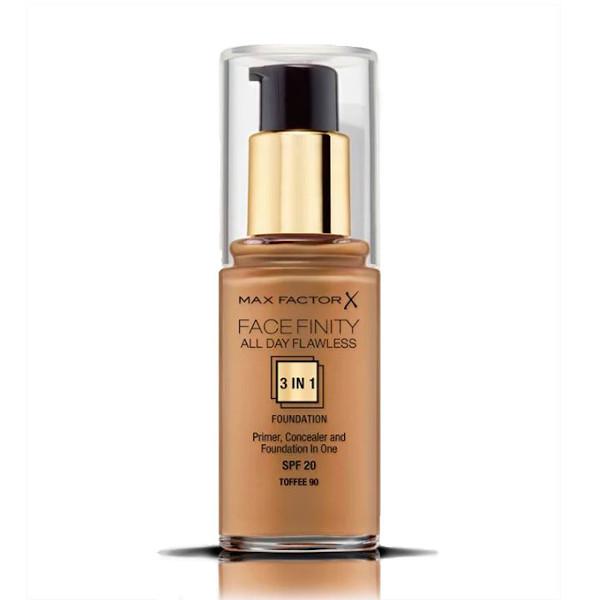 Max Factor Facefinity All Day Flawless 3 In 1 Foundation Tofee 90 - Farmacias Arrocha