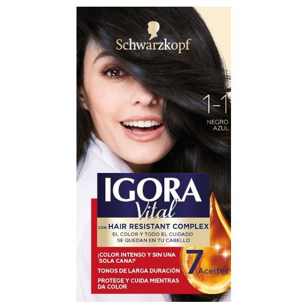Schwarzkopf Igora Vital Tinte N.C-1 (1-1) Kit Negro - Farmacias Arrocha