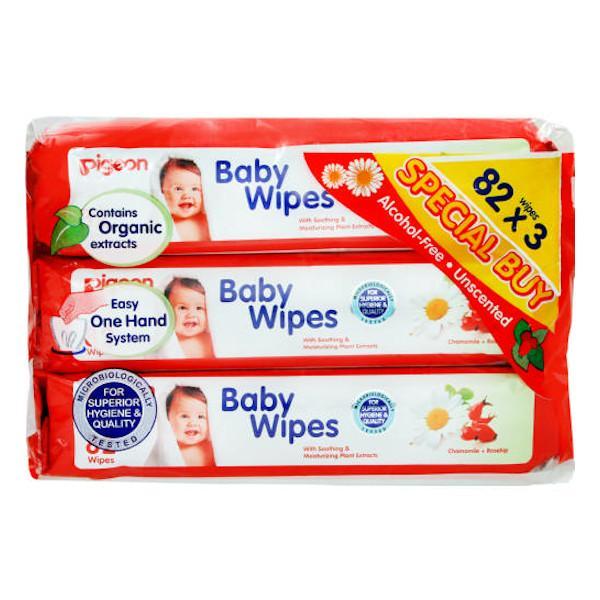 Pigeon Baby Wipes 3 Pack Refill - Farmacias Arrocha