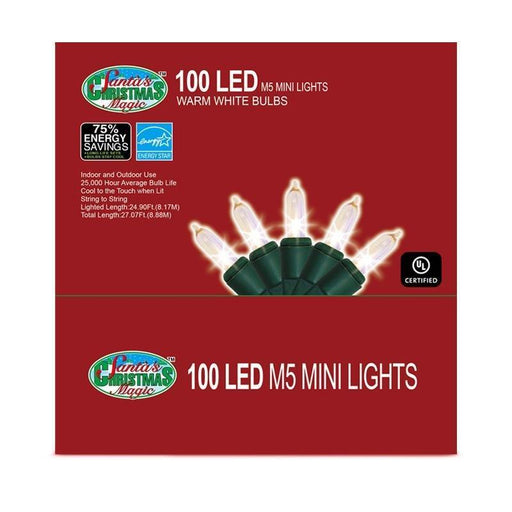 Christmas Magic 100 Luces Led, Cálidas. Cable Verde. - Farmacias Arrocha