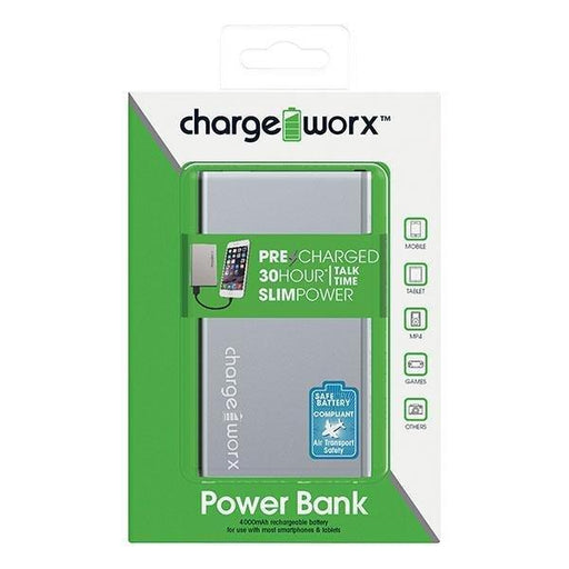 Chargeworx Powerbank 4000Mah Slim 936 Led Cable Sv A - Farmacias Arrocha
