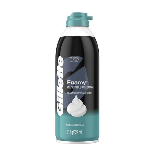 Gillette Crema De Afeitar Foamy Piel Sensible 322Ml - Farmacias Arrocha