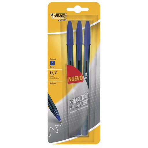 Bic Boligrafo Cristal Needle Azul Bl 3 - Farmacias Arrocha