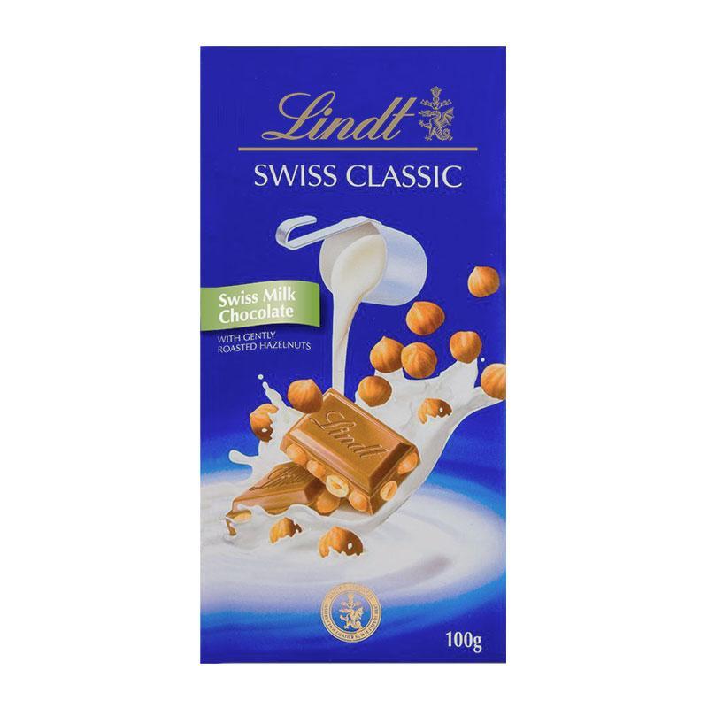 Lindt Swiss Clsc Milk Hazlnt 100Gr - Farmacias Arrocha