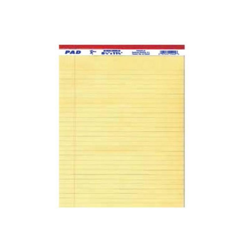 Corsario Pad Rayado Amarillo 8.5X11 (24) - Farmacias Arrocha