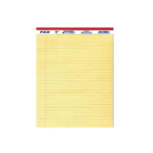 Corsario Pad Rayado Amarillo 8.5X11 (24) - Farmacias Arrocha
