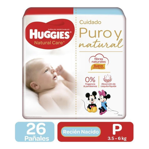 Huggies Pañal Natural Care Pequeño 26'S - Farmacias Arrocha
