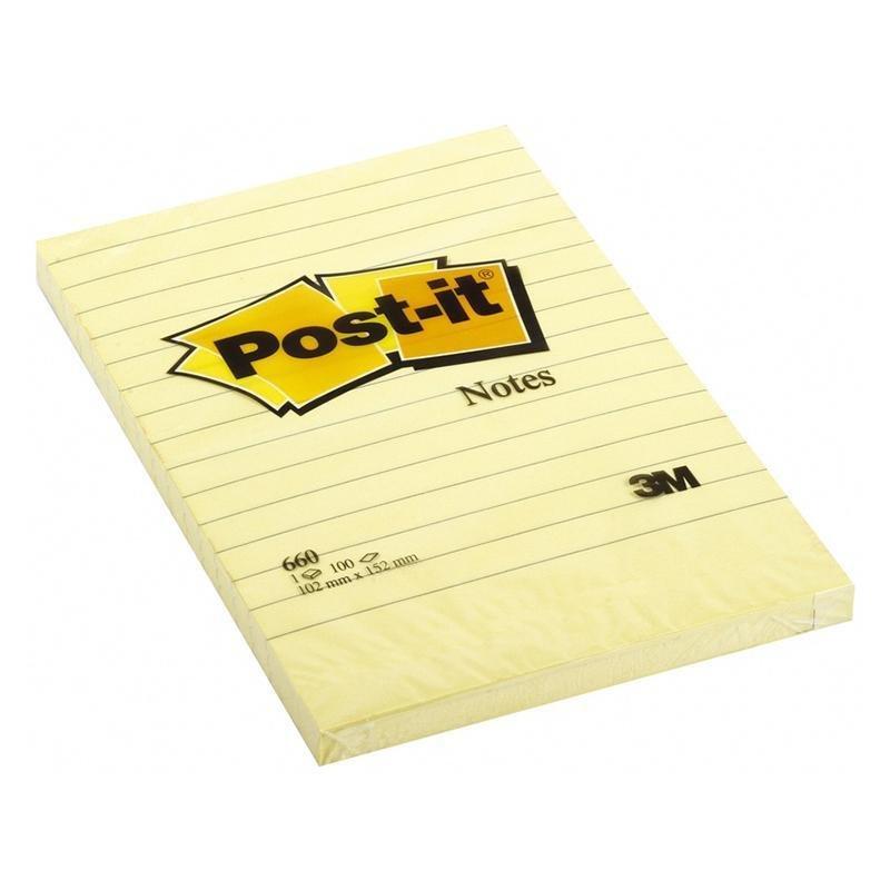 3M Post-It Notes Pad Amarillo 4X6 (32-660) - Farmacias Arrocha