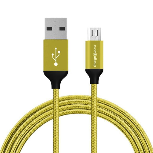 Chargeworx Sync & Charge Cable Gold Micro-Usb Meta - Farmacias Arrocha