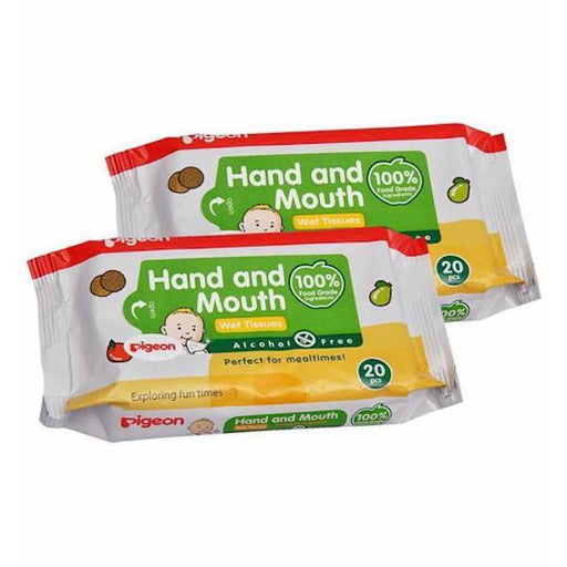 Pigeon Toallitas Hand And Mouth 20Un 2X1Pack - Farmacias Arrocha