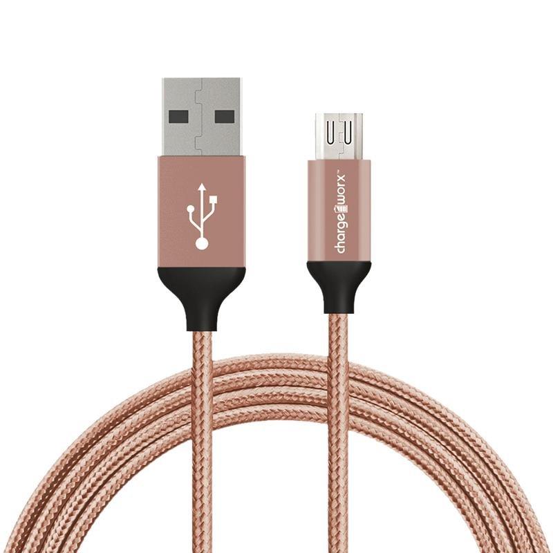 Chargeworx Sync & Charge Cable Rose Micro-Usb Meta - Farmacias Arrocha
