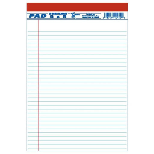 Corsario Pad Rayado Blanco 5X8 (24) - Farmacias Arrocha
