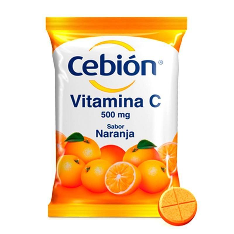 Cebion Masticable Naranja Sobre 12Tab. - Farmacias Arrocha