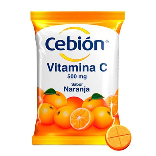 Cebion Masticable Naranja Sobre 12Tab. - Farmacias Arrocha