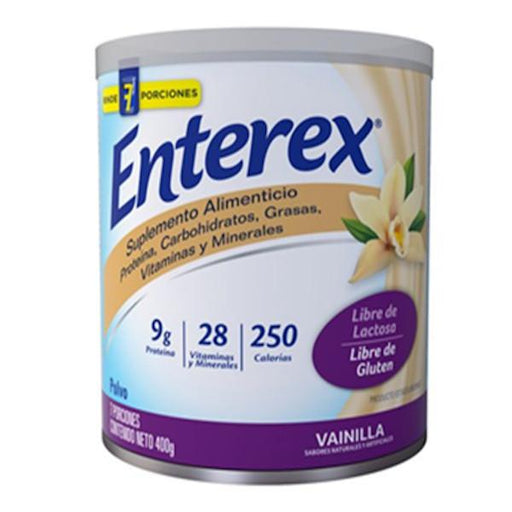 Enterex Vainilla Polvo De 400Gr - Farmacias Arrocha