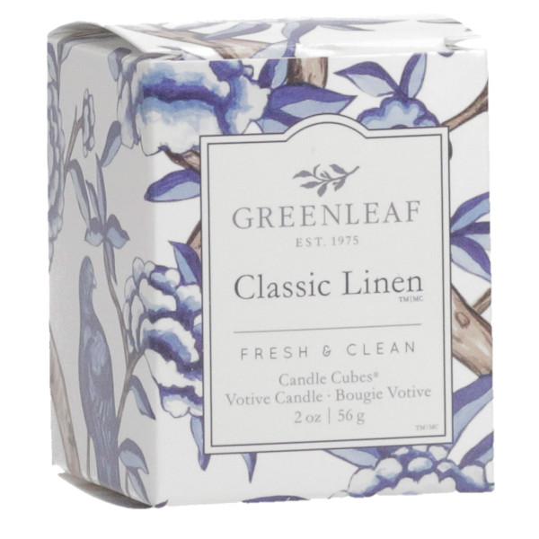 Greenleaf Vela Votiva Classic Linen - Farmacias Arrocha
