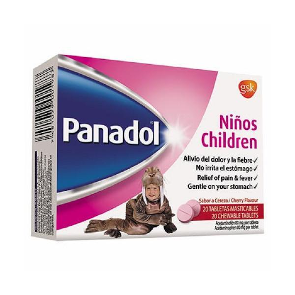 Panadol Masticable De Ni#Os Cja X 20Tab - Farmacias Arrocha