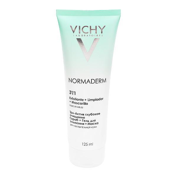 Vichy Normaderm 3 en 1 Exfoliante Limpiador Mascarilla 125ml - Farmacias Arrocha