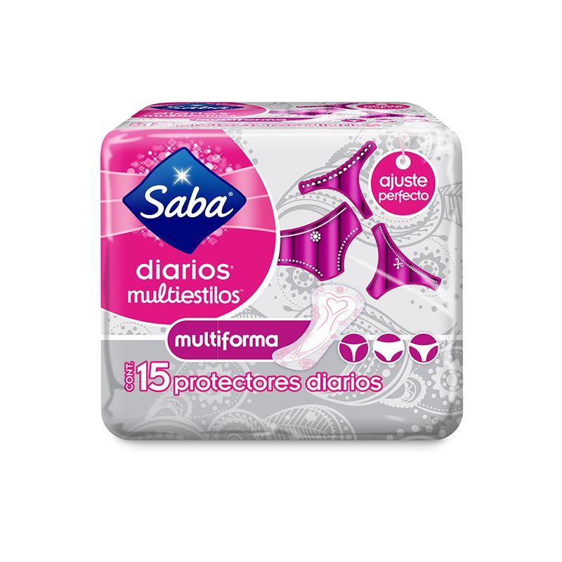 Saba Protectores Diarios Multiforma 15'S - Farmacias Arrocha