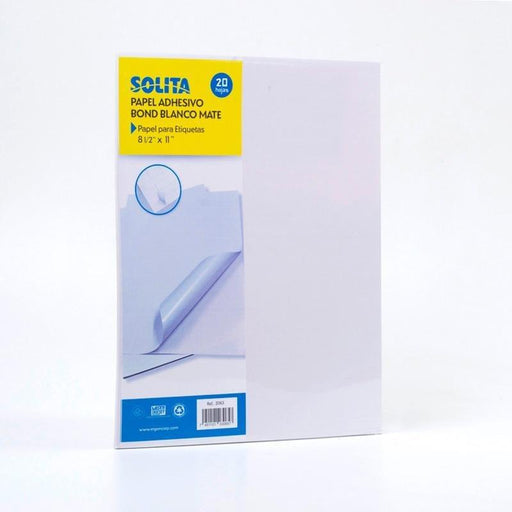 Solita Resmilla Adhesivo Bond Blanco 8.5X11 2 - Farmacias Arrocha